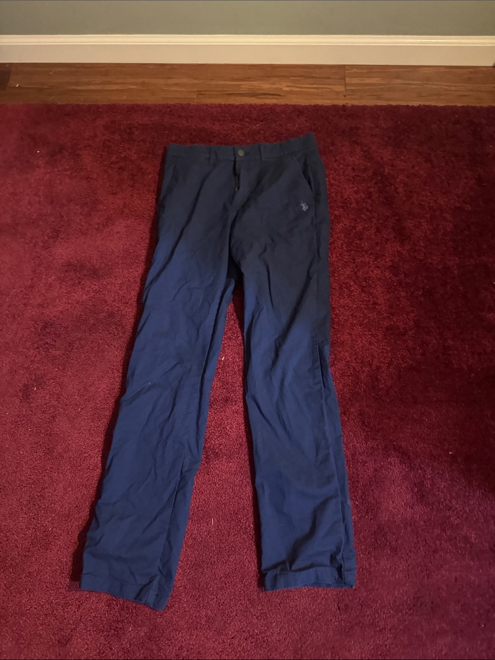 Men's Navy Casual Chino Pants